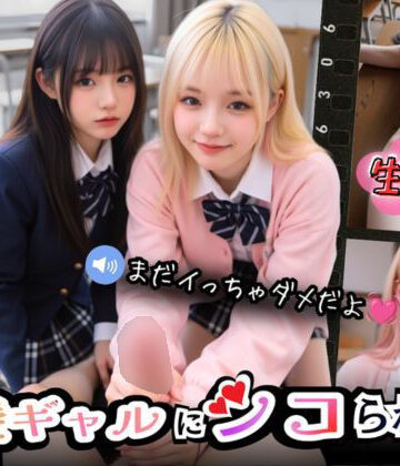 【フル漫画】【実写系Hゲーム】好きな娘の前で金髪ギャルにシコられる！射精限界おち●ぽ焦らし我慢｜d_789236